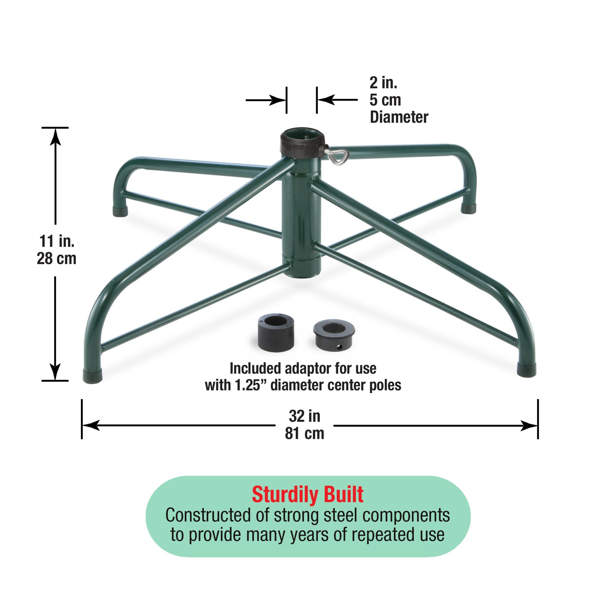 National Tree Company® 32" Folding Tree Stand, 2" Pole